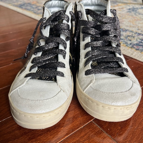 P448 Leather Animal Print Sneakers size 6.5 (EU 37) - Picture 5 of 11